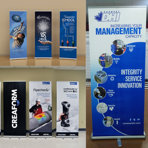 Custom UV Roll Up <b>Banner</b> Printing with Aluminum <b>Stand</b> for Indoor Promotional Display from Vietnam Printing Factory - Product Image 3