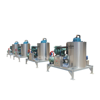 Machine à glace en flocons d'eau de mer de 4 tonnes, production de 4000 kg par jour, installation de fabrication de glace en flocons d'eau salée pour navires de pêche et transformation des produits de la mer en haute mer