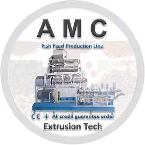 Ligne de production d'aliments pour poissons de type flottant Americhi + ligne de production d'extrudeuses d'aliments pour poissons