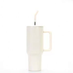 Gobelet isotherme personnalisé en acier inoxydable de 40 oz avec poignée, tasse à café avec logo, 20 oz, 30 oz, 40 oz pour l'eau, le thé, les boissons - Product Image 4