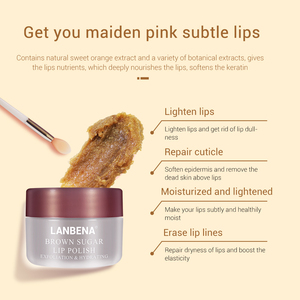 LANBENA marrón azúcar labio bálsamo exfolation labio máscara de dormir envío gratuito - Product Image 3