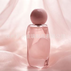 Botella de perfume triangular irregular de vidrio Sujiu de 50 ml con base gruesa y pulverizador, botella vacía para rellenar. - Product Image 3