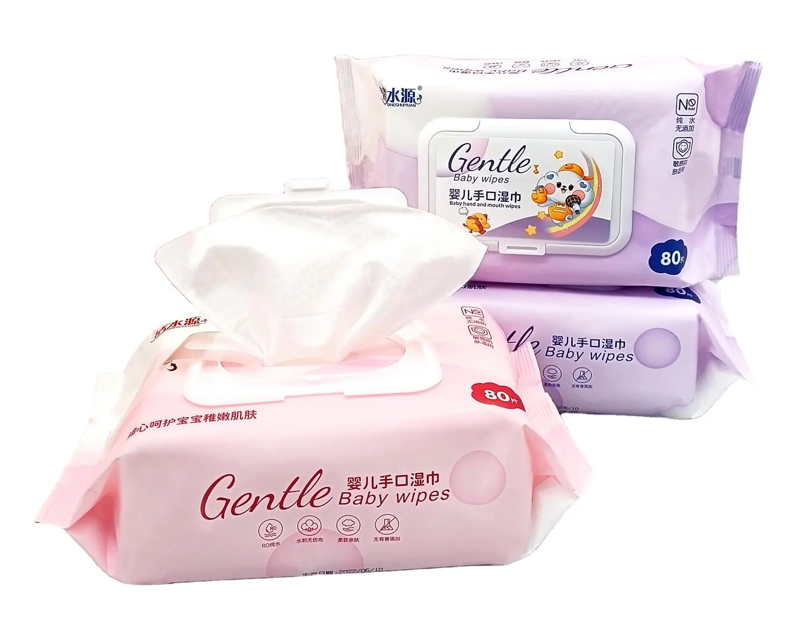 Asciugamano bagnato salviette per la pulizia del bambino per la cura della mano e della bocca