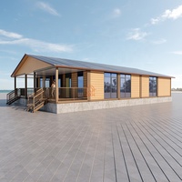 Villa mobile de luxe moderne en kit, conteneur préfabriqué en acier, fabriquée avec des panneaux sandwich