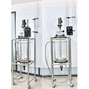 Reactor de Vidrio Encamisado de 50L y 100L y Evaporador Rotatorio de 20L y 50L con Enfriador, en Existencia en el Almacén de California - Product Image 2