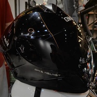 Casque de moto intégral SLKE 2024 Predator Design certifié DOT avec double visière et doublure en mousse