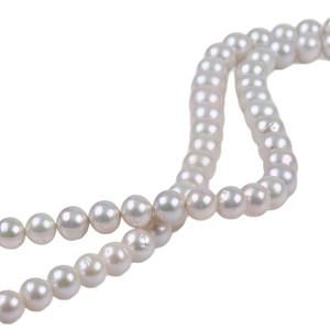 Perles baroques blanches d'eau douce naturelles Zhuji 11-14 mm, perles en vrac pour la fabrication de bijoux, accessoires colorés, matériel - Product Image 5