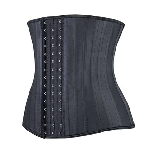 Faja deportiva de látex 100% natural, bajo el pecho moldeador de cintura, quemagrasas, 25 huesos de acero - Product Image 1