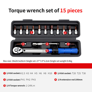 1/4 Bicycle Torque <strong>Wrench</strong> Set, High-Precision Pre-Set, Adjustable Small <strong>Ratchet</strong> <strong>Wrench</strong> - Product Image 4