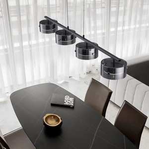 โคมไฟระย้าแก้วหรูหราสไตล์อิตาลี ดีไซน์มินิมอลสร้างสรรค์เฉพาะตัวสำหรับห้องอาหาร - Product Image 4