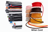 Cordon tressé personnalisé avec embouts métalliques pour cordons de sweat-shirts, lacets, pantalons de plage, cordons de serrage en coton, nylon, polyester pour boîtes cadeaux et sacs