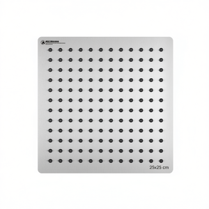 Panel de Ducha Cuadrado Ultra Delgado de Acero Inoxidable 25x25 cm con Efecto Lluvia - Product Image 3