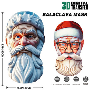 Personalizado Halloween 3D impreso Horror malla elástica máscara de cara completa Festival Cosplay al aire libre pasamontañas Headcover ciclismo máscara facial - Product Image 3