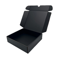 Hot Sale Custom Design Kleidung Verpackung Flacher Versand Schwarzes Flugzeug Wellpappe Box Für Geschenk