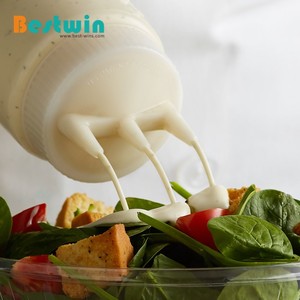 Bouteille Distributrice <span class=keywords><strong>de</strong></span> Sauce <span class=keywords><strong>Tomate</strong></span>, Mayonnaise et Ketchup en PE Souple à Trois Trous, Sans BPA, Qualité Alimentaire, 12-32oz, Personnalisable - Product Image 6