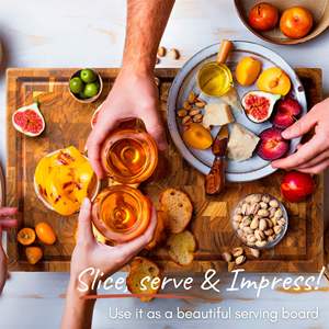 <span class=keywords><strong>Planche</strong></span> à découper en bois de noyer de luxe Grand Rectangle End Grain Design Juice Groove <span class=keywords><strong>Planche</strong></span> à découper en bambou durable pour la cuisine - Product Image 6