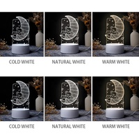 3D LED Illusion DIY Présent Décoration Télécommande Lampe Enfants Lampe de Table Veilleuse