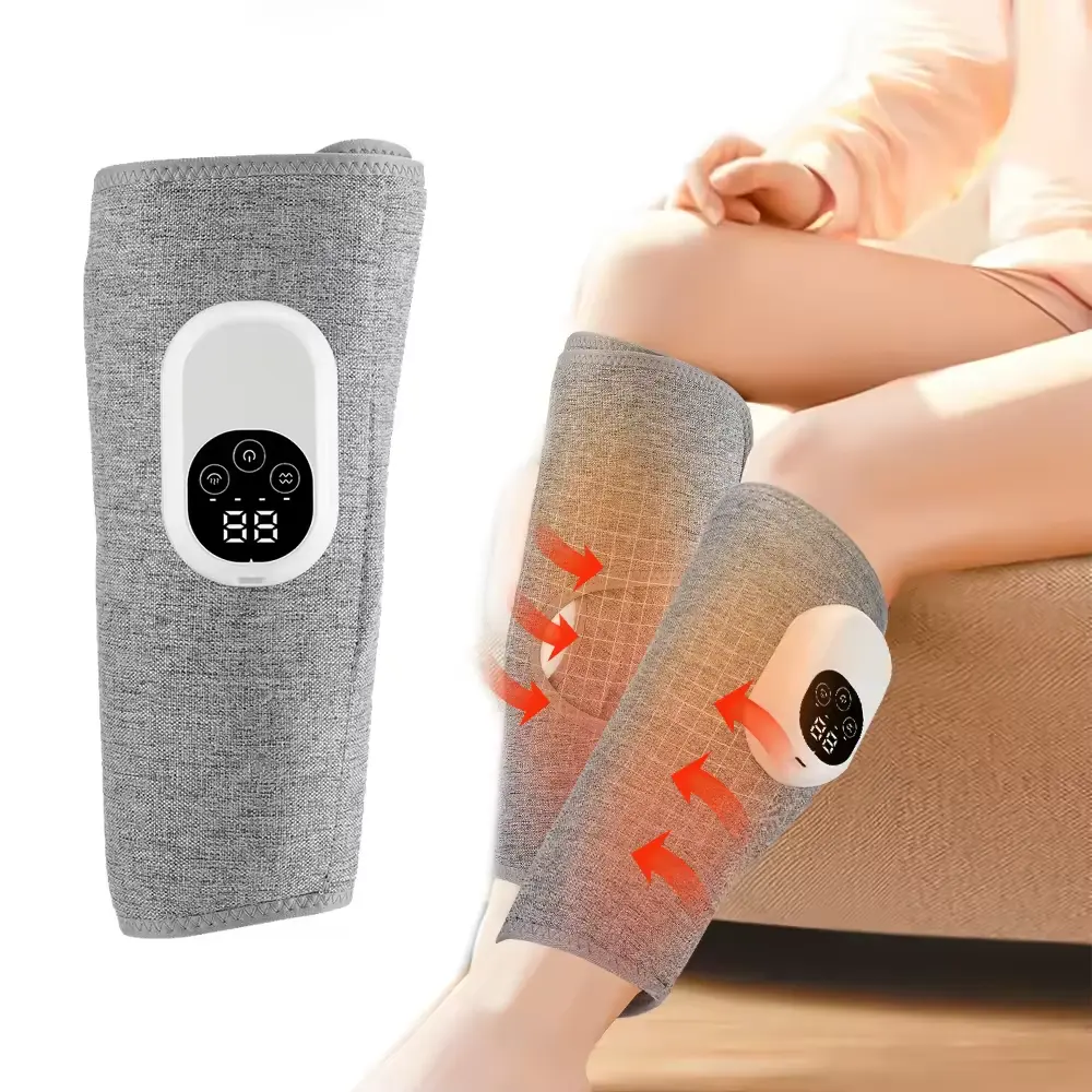 Blood Circulation Calf Massager Air Pressure Vibration Heating Hot Compression Leg Massager Machine