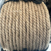 Corde de jute Matériau en fibre naturelle 3 brins 4 brins Corde torsadée Hard Lay 8mm 12mm 10mm 16mm Taille 100m pour l'emballage