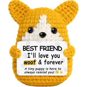 Peluche Corgi miniature faite à la main en crochet - Parfaite comme cadeau d'inspiration ou de soutien émotionnel - Product Image 2