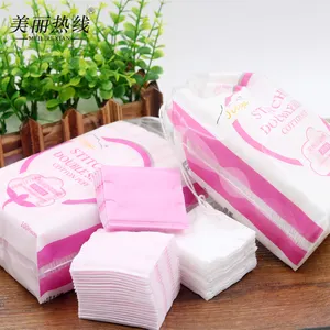 OEM/ODM Disposable Manufacturers rectangle Cosmetic Makeup Remover Absorbent Cotton Pads cosmetic for skin care