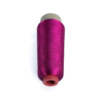Fil à broder métallique brillant 100% polyester, fil à broder à la main pour le point de croix, fil métallique brillant pour la couture