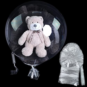 30inch Gift Bouquet Doll Wide Mouth Bobo Balloons Easter Baby <b>Wedding</b> Party clear <b>Bubble</b> Balloons - Product Image 1