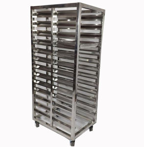 Best Verkopende Commerciële Dubbele Laag Voedsel Winkelwagen Rvs Brood Bakkerij Koeling Rack Trolley 15 20 32 Lagen - Product Image 1