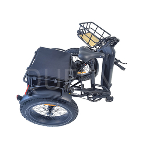 QUEENE Nouveau Tricycle <span class=keywords><strong>Électrique</strong></span> Pliant à 3 Roues <span class=keywords><strong>avec</strong></span> Pneus Larges et Moteur Sans Balais pour le Transport de Marchandises - Product Image 2