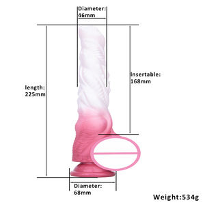 Farb spiral ladung Warmer Vibrator Sicheres Material Moderate Härte Silikon <span class=keywords><strong>dildo</strong></span> - Product Image 6