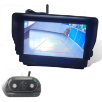 7in IPS Screen Quad Split Monitor DVR avec 1080P Caméras IP69 AI BSD Blind Spot Human Vehicles Detection Kit