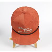 Casquette de baseball SGS auditée en mélange de coton et de nylon personnalisée à 5 panneaux avec corde