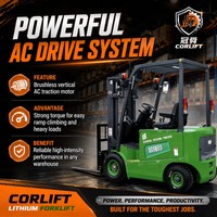 Chariot élévateur électrique 4x4 tout-terrain à batterie pour chantier, ferme et manutention FB20R-III en acier