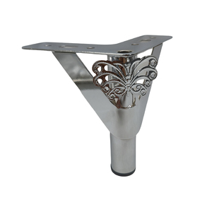 Accessoires de mobilier de luxe léger en gros : Pieds de <span class=keywords><strong>canapé</strong></span> en métal chromé triangulaires modernes pour la maison - Product Image 3