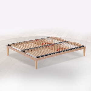 SOMMIER DE LIT DOUBLE MOD. DUAL FIXED 160X190 EN BOIS AVEC AMORTISSEURS SBS - Product Image 1