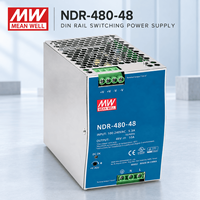 Alimentation électrique industrielle MEANWELL NDR-480-48 48V sur rail DIN 480W PFC pour systèmes de contrôle de machines