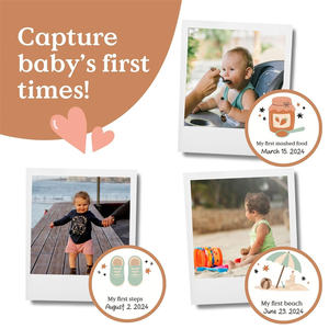 Baby Shower Nouveaux Parents Cadeau Affiche Mes Premières Fois Bébé Souvenir Nouveau-Né Souvenir Jalon Fête Mémoire Bébé Chambre Décorations - Product Image 4