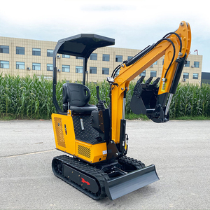 Mini-excavatrice jaune 0,8 1 1,2 1,3 tonne, petite pelle micro-excavatrice pour usage domestique - Product Image 2