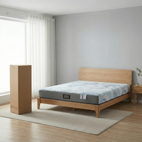 Matelas orthopédique en latex King Queen Size pour hôtel, matelas à ressorts ensachés compressé sous vide en mousse à mémoire de forme, en vente