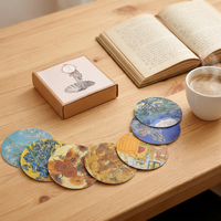 Sous-verre en PVC et silicone à dégradé de couleurs, écologique, résistant à la chaleur et à l'usure, avec maintien ferme, pour la Saint-Valentin