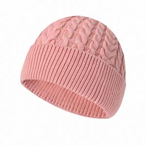 Wholesale Custom New Knitted <b>Hats</b> for <b>Men</b> Women Fashion Simple Solid Color Twist Core Yarn <b>Winter</b> Beanie for Cycling Party Daily - Product Image 2