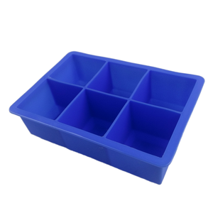 Fournisseur d'usine Moule à glaçons et bacs à crème glacée en silicone de qualité alimentaire écologique à 6 cavités Outils de fabrication de glace réutilisables - Product Image 2