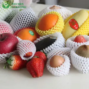 Fruit Foam Sleeve Mango Peach Apple Netting Support Net