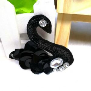 Tại chỗ tự làm hạt long lanh thiên nga Phụ Kiện Giày mũ quần áo túi vải vá - Product Image 5