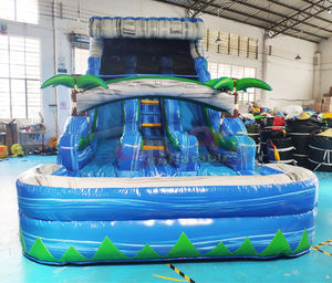 Glissière d'eau gonflable pour enfants, jeux d'arrière-cour, glissades d'eau pour miniature, pour <span class=keywords><strong>piscine</strong></span>, course à obstacles, maison gonflable, 240 pieds 15 pieds - Product Image 5