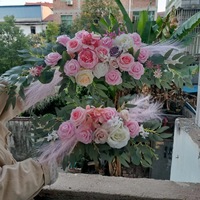 Lot de 2 fleurs artificielles en soie pour arche de mariage, centres de table et décorations de toile de fond de mariage
