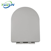 Abattant de toilettes en plastique PP Yuzun MOD617, style moderne, forme en U, fermeture douce, dégagement rapide, silencieux