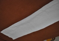 Tissé à la main 100% lin lin tissu blanc