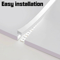 Tube néon LED en silicone encastrable, indice de protection IP67, température de couleur 2700K, garantie 5 ans pour bande lumineuse paysagère - Gel souple flexible