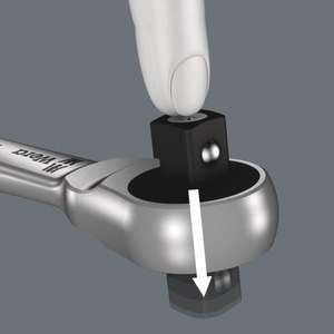 WERA - 05004080001 1/2 ''Cliquet en métal avec carré traversant et jeu de douilles en pouces (28 pièces) ENSEMBLES DE CLIQUET ET DE DOUILLES - Product Image 5